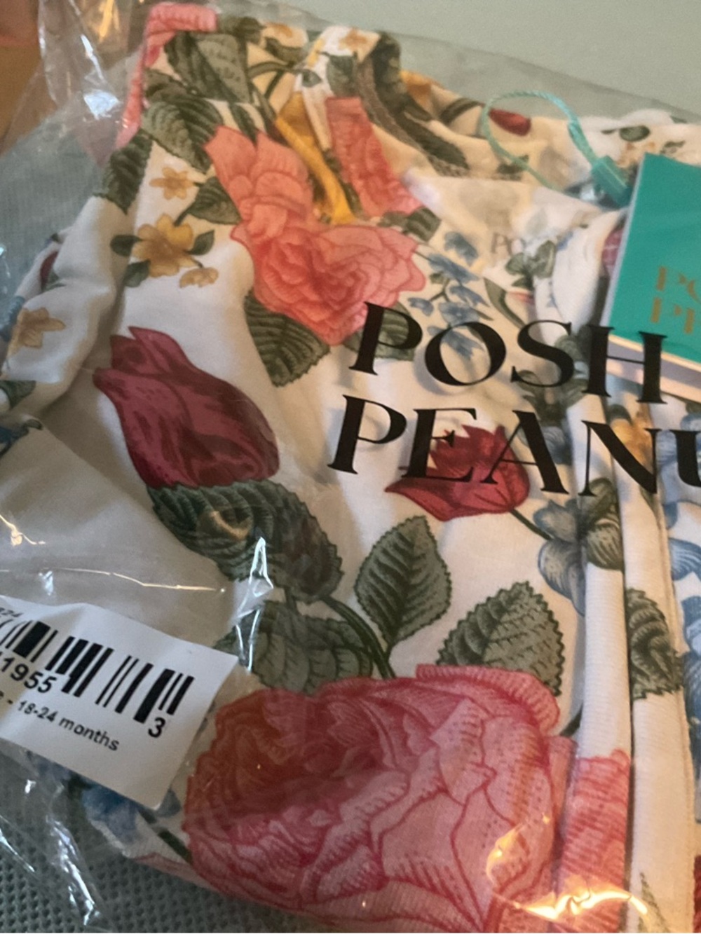 Bundle of 2 Posh Peanut Convertible One Piece 18 to 24 months. Cute prints - Picture 4 of 5